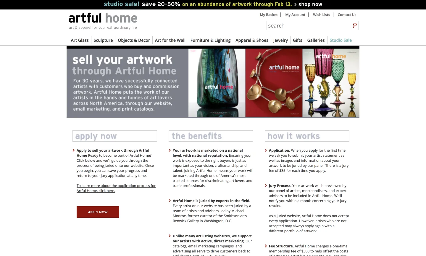 Artist sign up