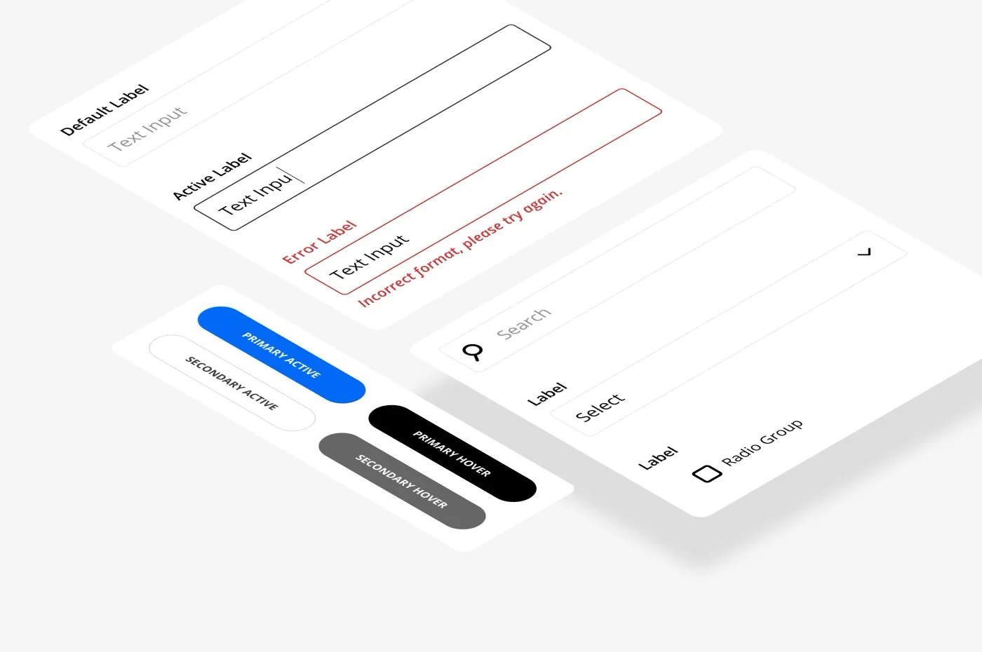 Standardize components to differentiate component states during user interactions.
