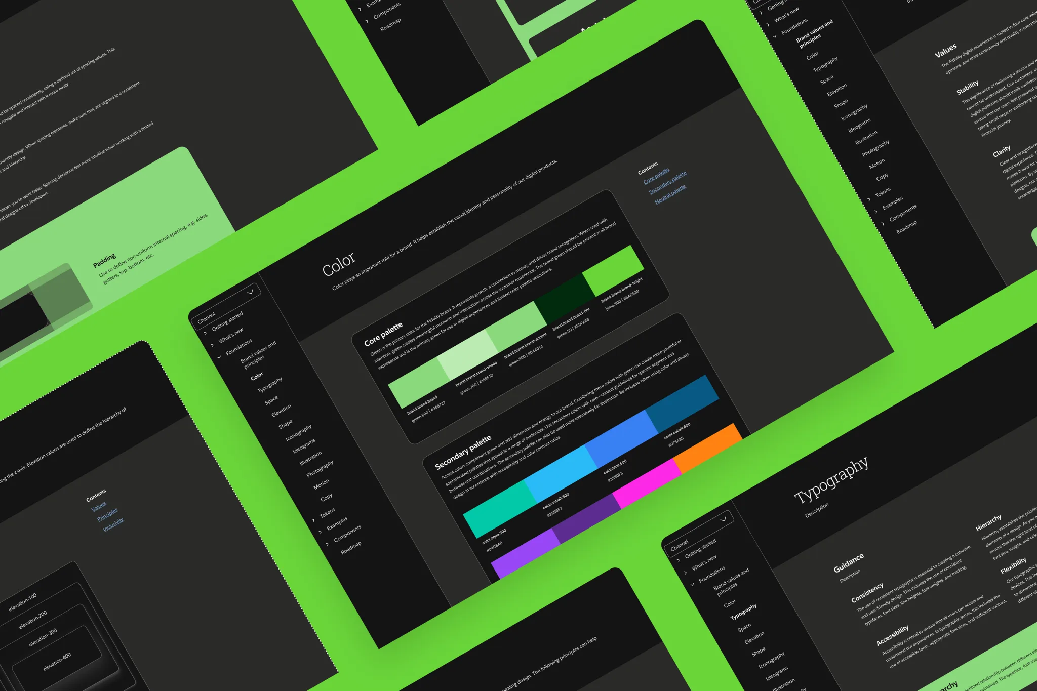 Support light, dark, and high-contrast modes with AA compliance.
