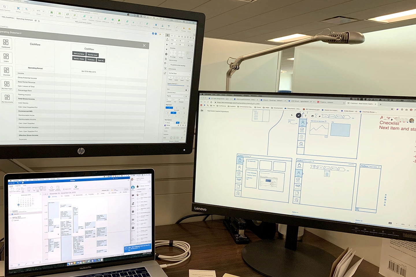Low-fidelity wireframe