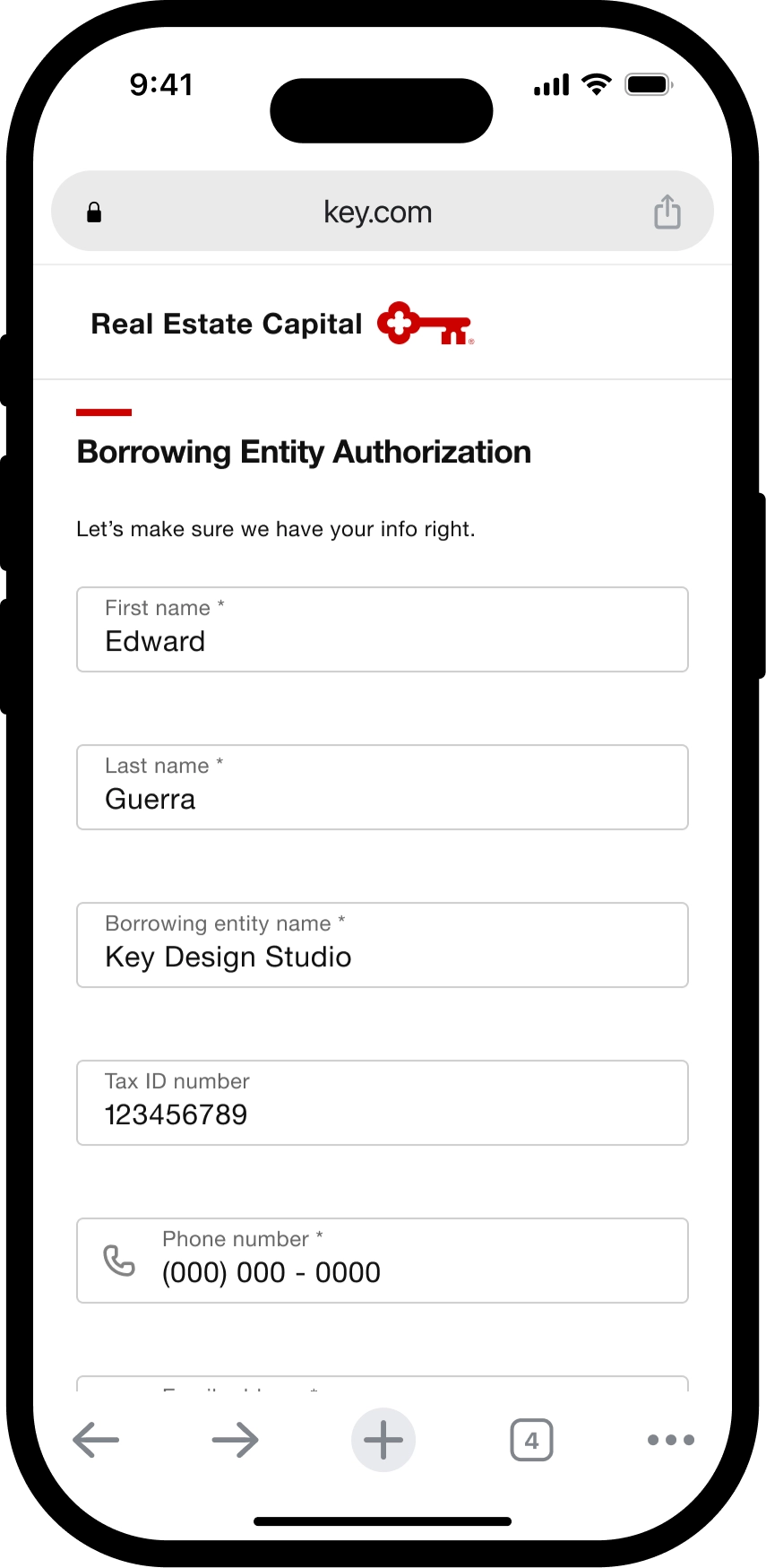 Launch application from desktop or mobile device.