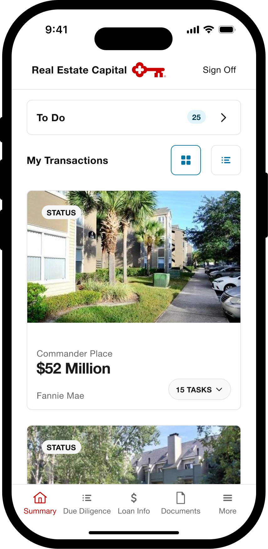 View all transactions in a central experience.
