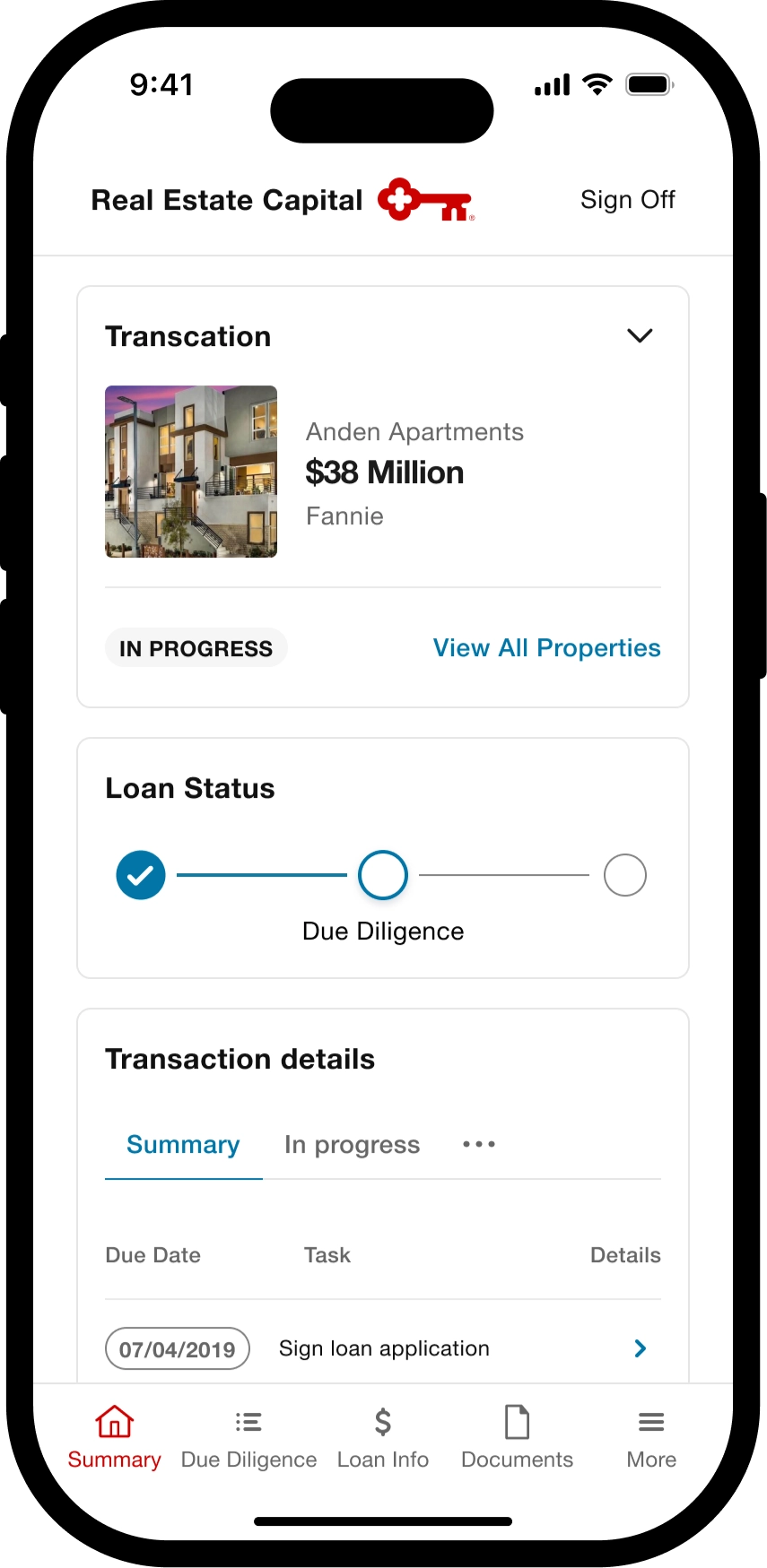 Follow up with any outstanding actions needed for underwriting.