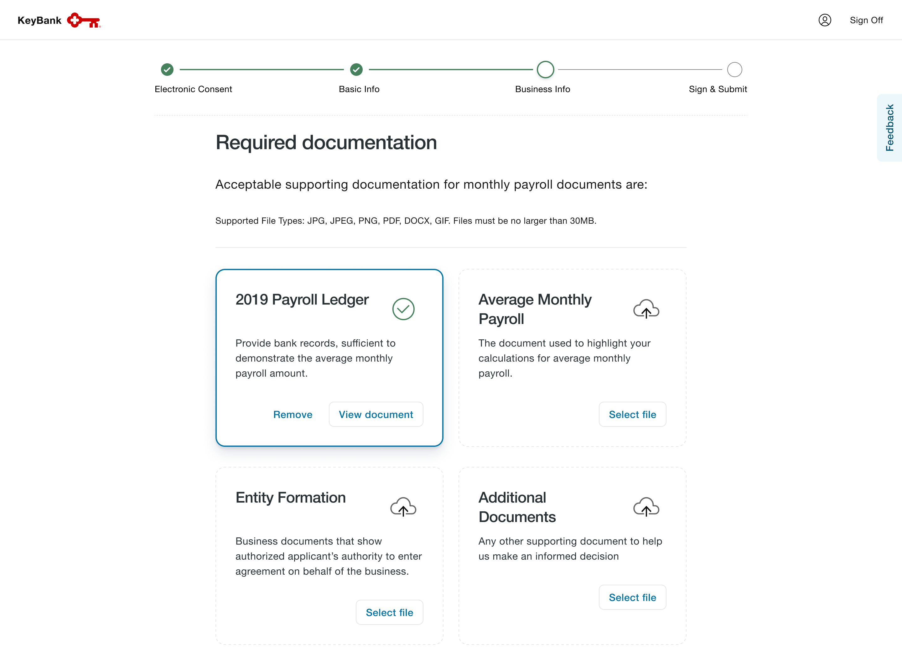 Drag and drop or use native operating system upload feature.